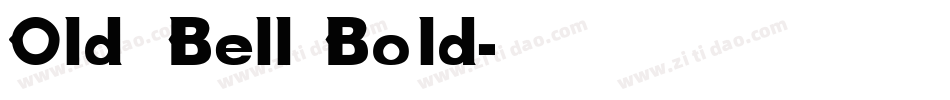 Old Bell Bold字体转换